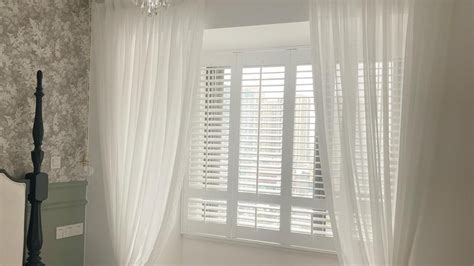 How to Pair Plantation Shutters with Curtains?