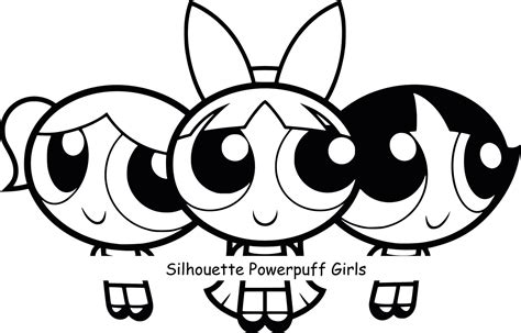 Silhouette The Powerpuff Girls Cartoon Stencil SVG Cut File | Etsy