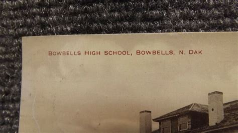 1910 Postcard Bowbells High School North Dakota ND | eBay