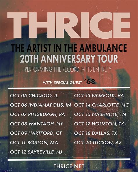 Thrice Add More Dates • chorus.fm