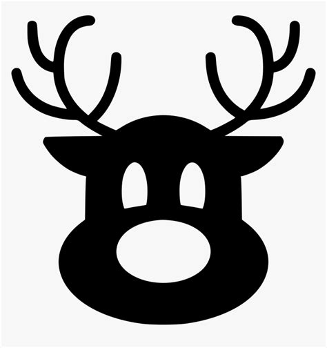 Reindeer - Reindeer Head Svg Free, HD Png Download - kindpng