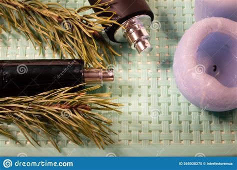 Perfume Spray Bottles on a Minimalist Background Stock Image - Image of substrate, pattern ...