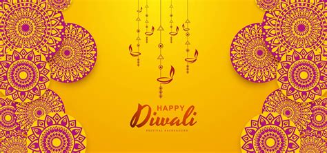 Beautiful Rangoli Happy Diwali Vector Background Design, Light, Diwali, Celebration Background ...