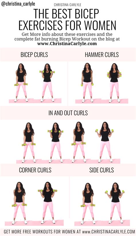 The Best Bicep Workout and Exercises for Women | Christina Carlyle