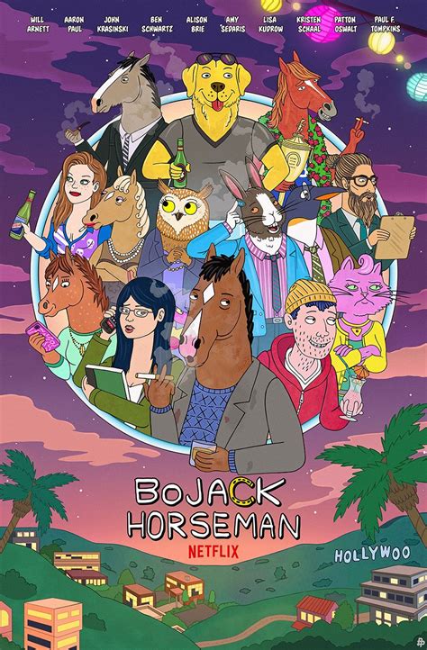 'BoJack Horseman' Illustrated Poster Artwork Painting, Cool Artwork, Bojack Horseman, Hanging ...