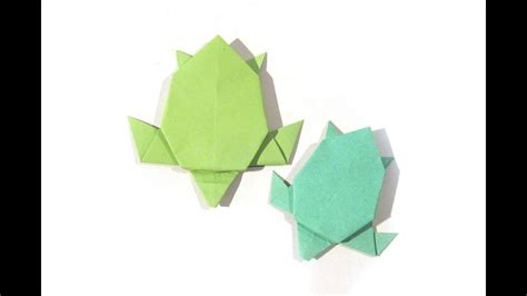 Origami Turtle (FIRST VERSION) - Tutorial - How to make an easy origami turtle - YouTube