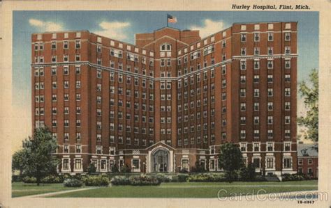 Hurley Hospital Flint, MI Postcard