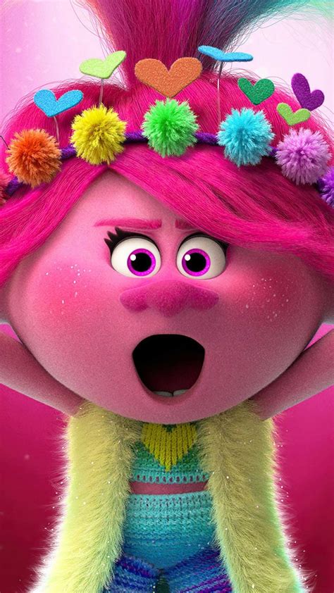 Poppy In Trolls World Tour 4K Ultra HD Mobile Wallpaper | Poppy wallpaper, Cute cartoon ...