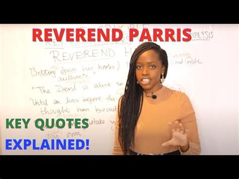 Reverend Parris Character Quotes & Word-Level Analysis! | The Crucible Quotes: English GCSE ...