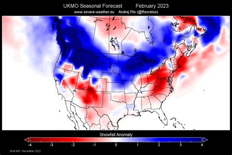 Mid-Winter Snowfall Predictions: New seasonal Forecast for the United ...