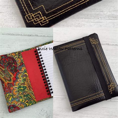 ITH Notebook Cover Art Deco inspired pattern. Machine embroidery design ...