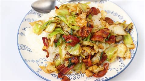 My Childhood Favorites: Bacon-Cabbage Stir Fry with Oyster Sauce - C ...