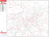 Harrisburg Pennsylvania Zip Code Wall Map (Basic Style) by MarketMAPS ...