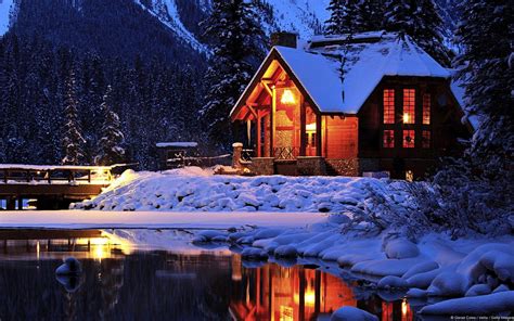 Snowy Cabin Wallpapers - Top Free Snowy Cabin Backgrounds - WallpaperAccess