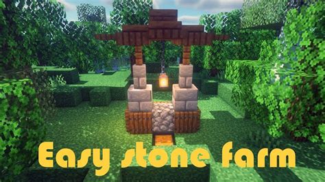 Easy infinity stone farm || How to make in Minecraft | Stone farms, Farm, Stone