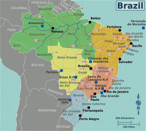 Nordeste de Brasil mapa - nordeste do Brasil mapa (América do Sur - Américas)