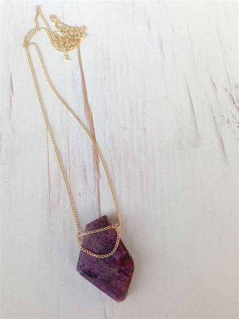 Ruby Necklace Ruby Jewelry Ruby Chain Drape Necklace Gemstone - Etsy