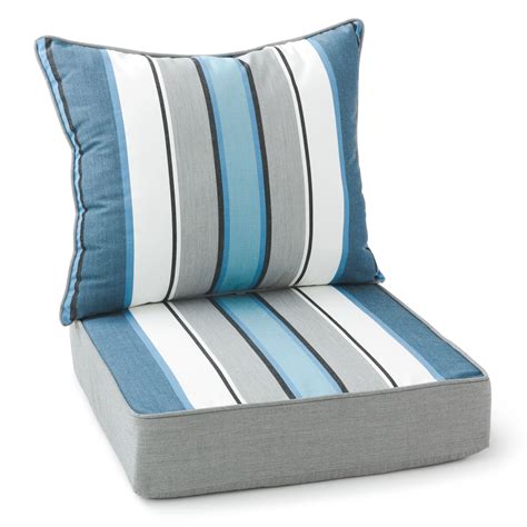 Better Homes & Gardens 2-Piece Striped Outdoor Lounge Chair Cushion Set ...