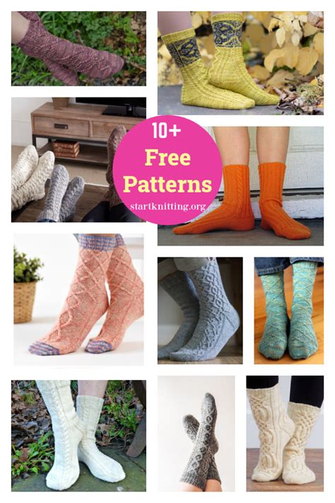 10+ Cable Socks Free Knitting Patterns