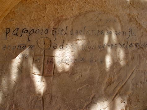 Spanish inscription, 1605: El Morro National Monument, New Mexico