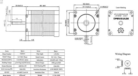 NEMA 23 Stepper Motor – Serie High Torque – OpenBuildsItalia