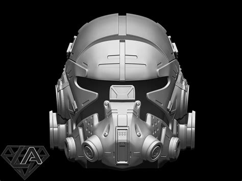 TitanFall 2 Pilot Sci fi helmet 3D Model in Game Accessories 3DExport