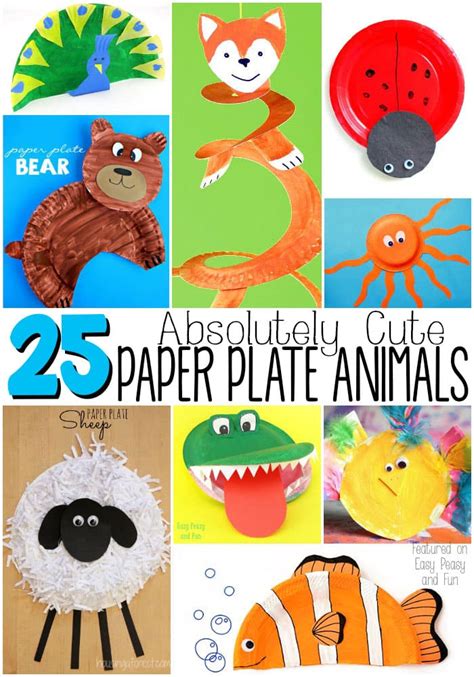 Adorable Paper Plate Animal Crafts - Easy Peasy and Fun