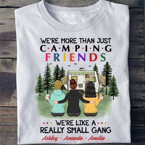 Personalized We're More Than Just Camping Friends T Shirt, Camping Gift for Friends ...