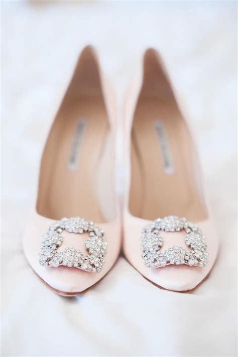 67 Most Beautiful Blush Pink Wedding Shoes - Fashion and Wedding | Manolo blahnik wedding shoes ...