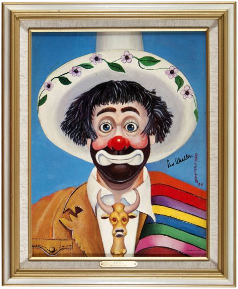 Hake's - RED SKELTON SIGNED "AMIGO" CLOWN PAINTING PRINT.