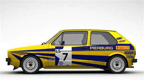 Volkswagen Golf Mk1 Rally 3D model | CGTrader