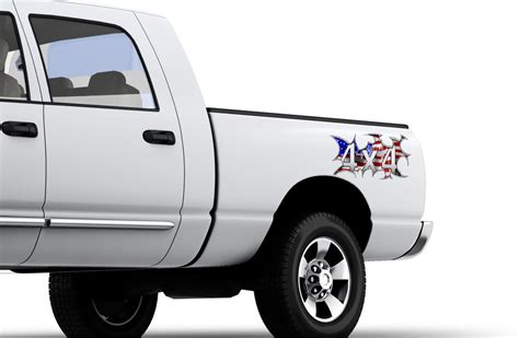 American Flag 4x4 Truck Side Decals - Etsy