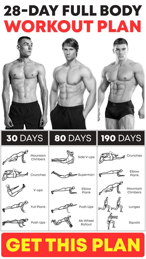 Muscle building workout plan for men. Get yours! | Lean body workouts ...