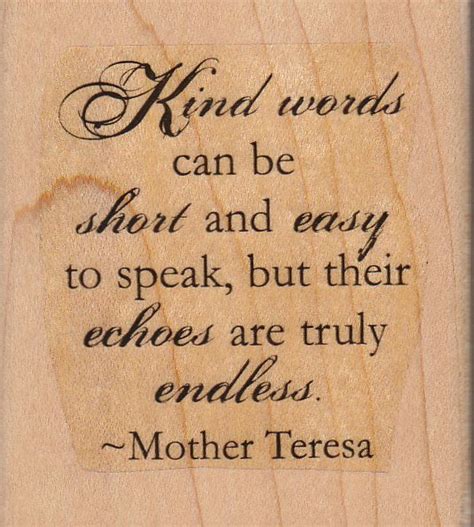 Just Reduced! Echoes of Kindness - Mother Teresa Quote - Flowers -New WM Stamp Set - Cards ...