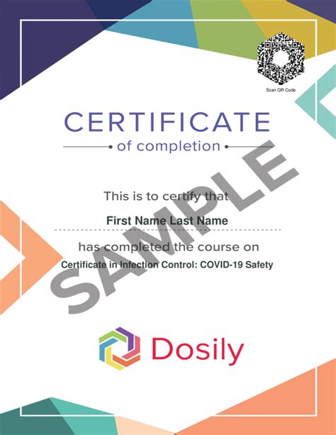 Certificate in Infection Control: COVID-19 Safety | Dosily.com - Medical Learning Platform