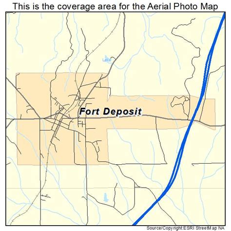 Aerial Photography Map of Fort Deposit, AL Alabama