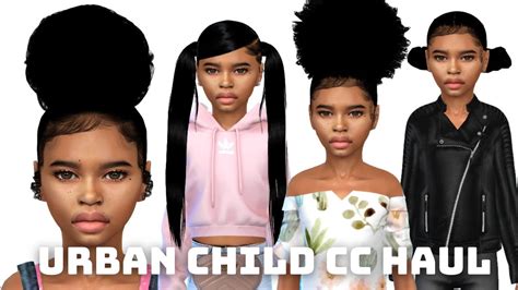 SIMS 4 URBAN CHILD CC HAUL FOR GIRLS + CC FOLDER (200+ ITEMS) ♡ - YouTube