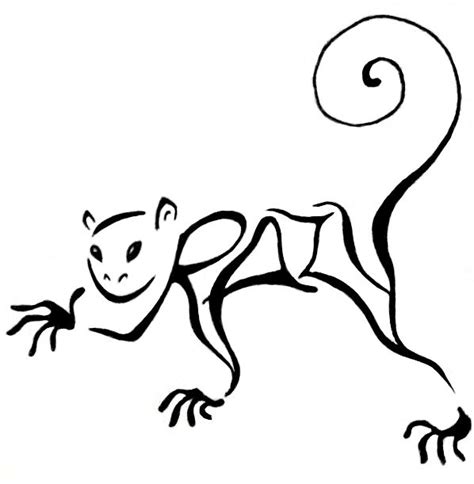 Monkey Tattoo - ClipArt Best