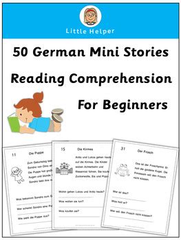 German Reading Comprehension 50 Mini Stories by little helper | TpT