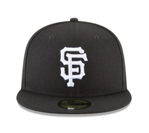 SF Giants Black & White Fitted Cap - Craze Fashion