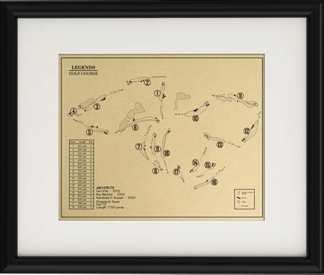 Legends Golf Course Outline (Print) – GolfBlueprints