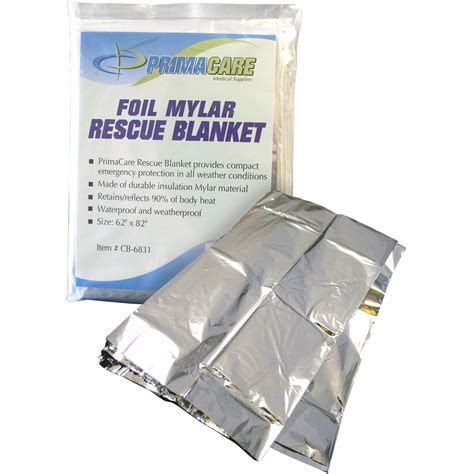 Primacare Emergency Foil Mylar Thermal Blanket, 12 Count - Walmart.com