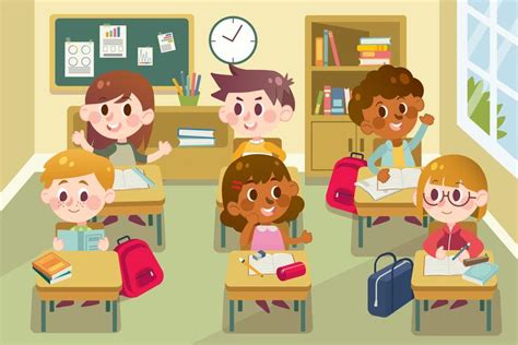 Bambini in classe - Scarica Immagini Vettoriali Gratis, Grafica Vettoriale, e Disegno Modelli