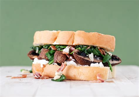 Spinach, Bacon & Goat Cheese Portobello Mushroom Sandwich | BS' in the ...