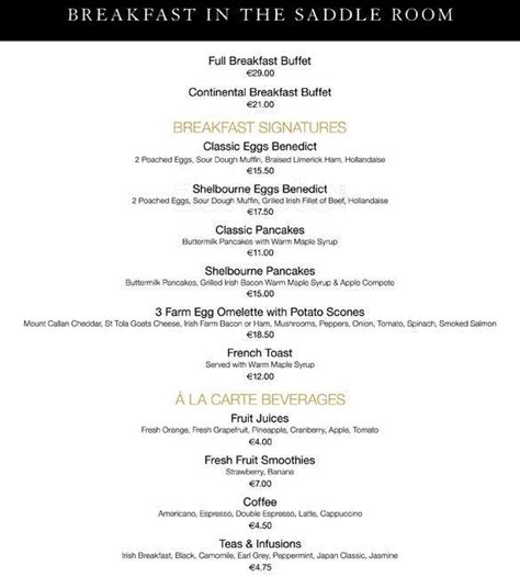 The Saddle Room Menu - bestroom.one