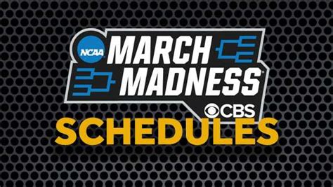 NCAA tournament schedules for men's and women's