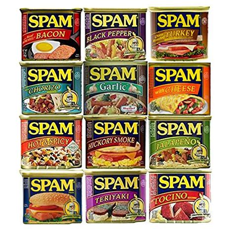 SPAM flavors? Here are 12 SPAM flavors!!!