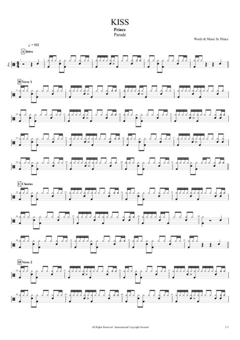 Kiss Tab by Prince (Guitar Pro) - Full Score | mySongBook