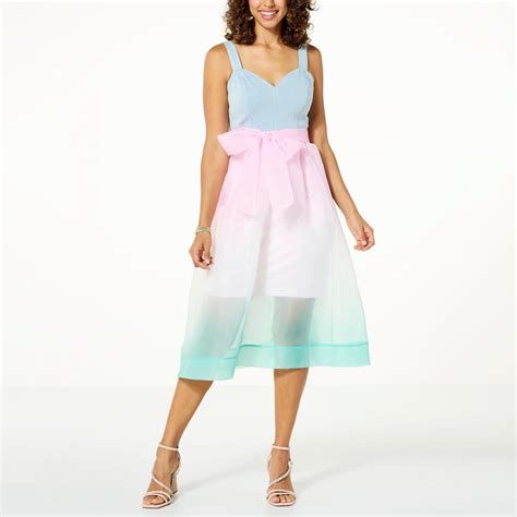 C Wonder by Christian Siriano Organza Mixed Media Dress - 20751987 | HSN