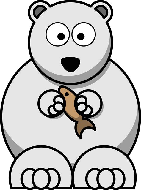 Clipart - Cartoon Polar Bear